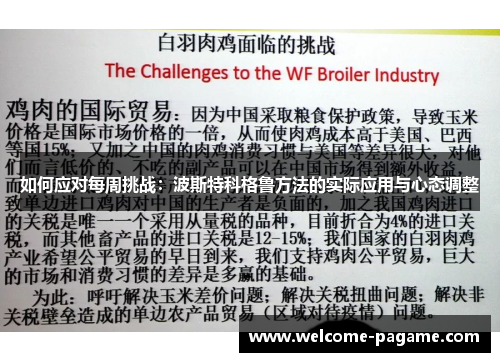 如何应对每周挑战：波斯特科格鲁方法的实际应用与心态调整